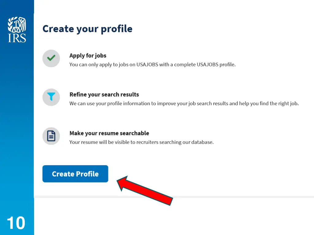 create profile page for new users