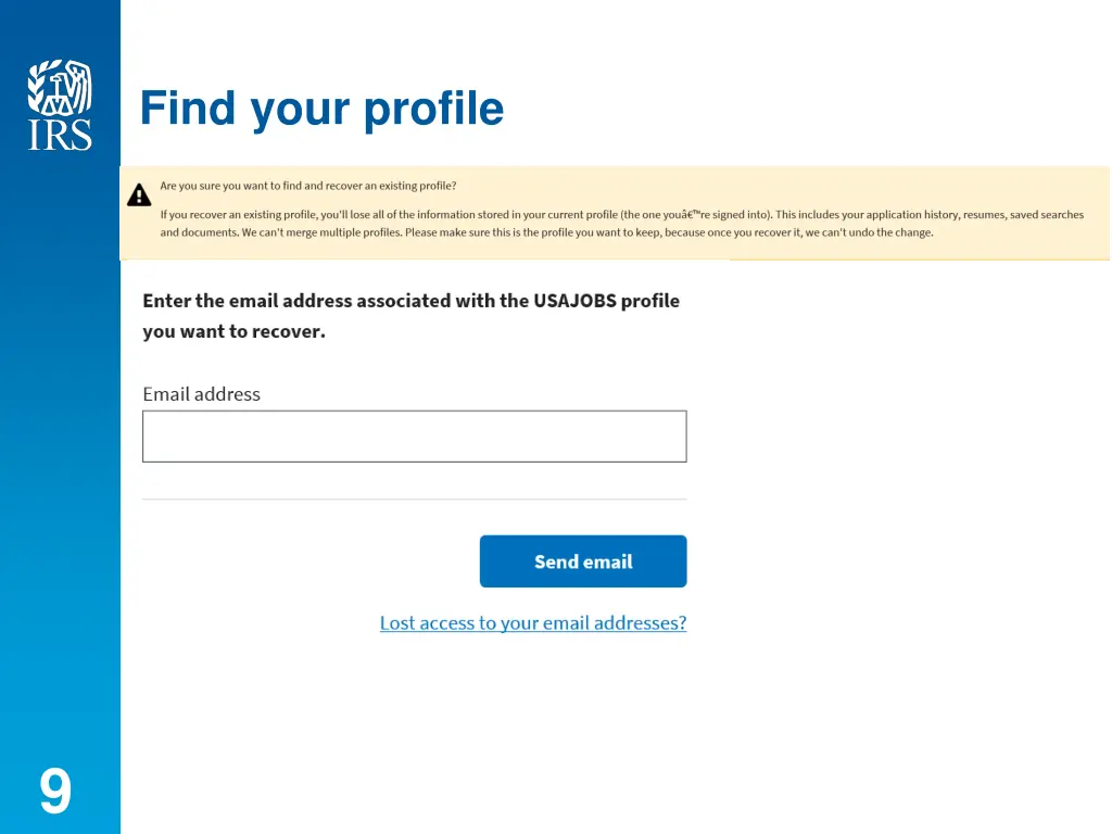 find your profile