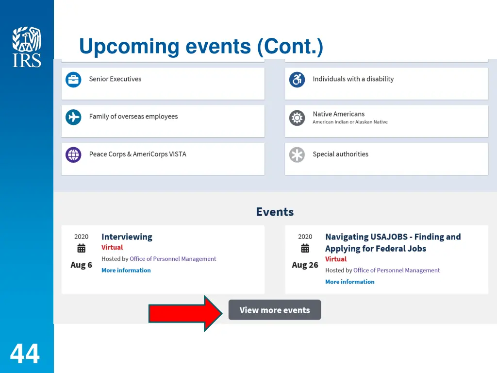 upcoming events cont