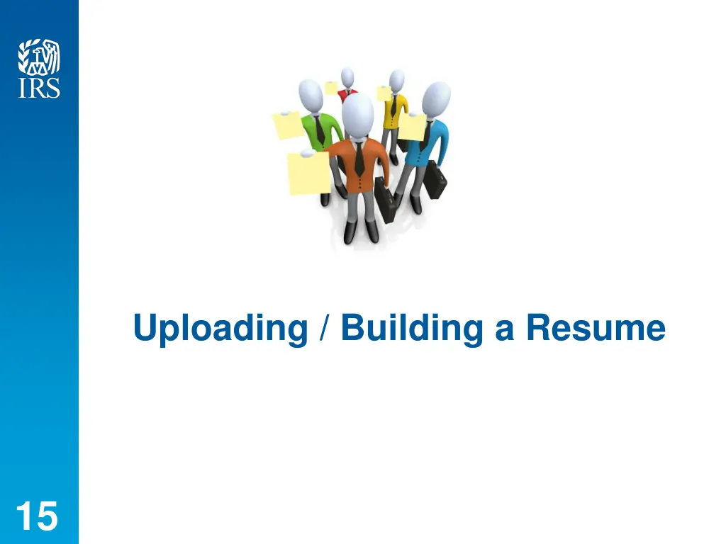 uploading building a resume