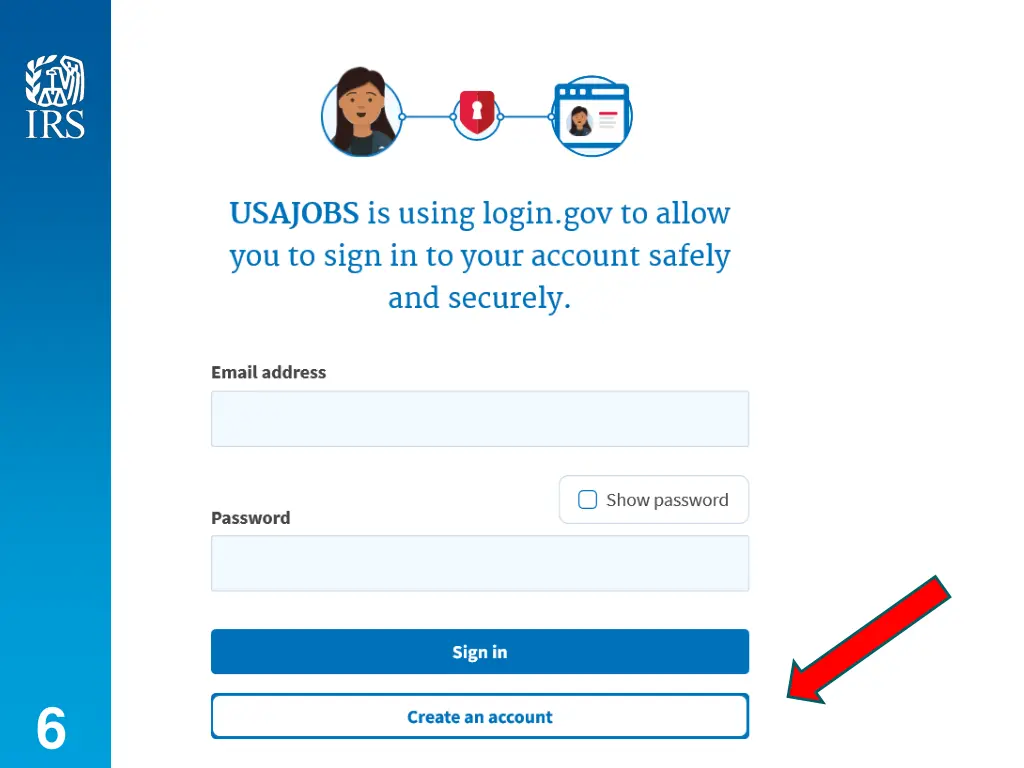 usajobs account sign in page