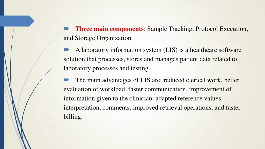 three main components sample tracking protocol