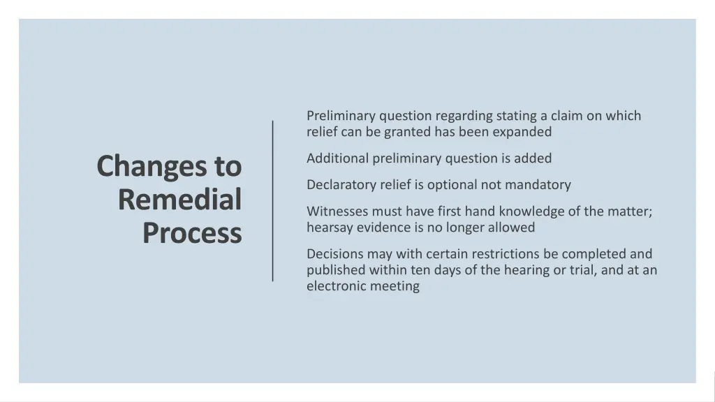 preliminary question regarding stating a claim