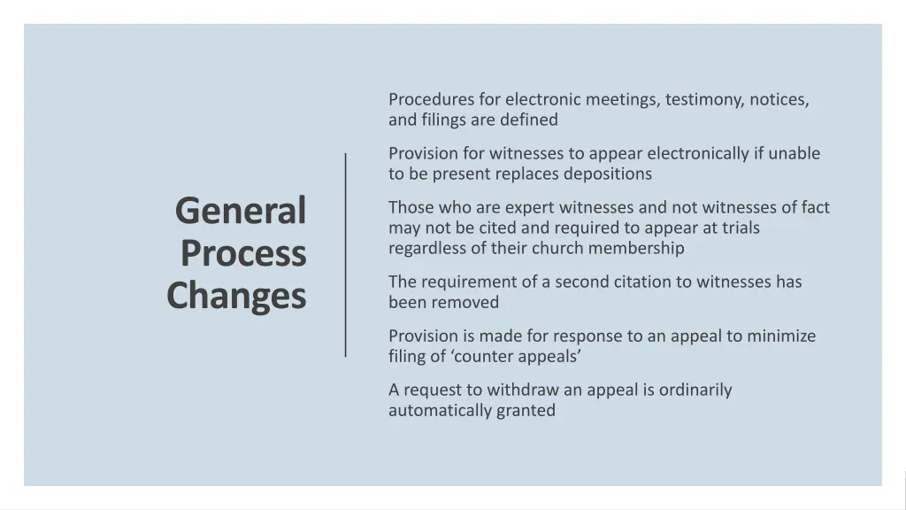procedures for electronic meetings testimony