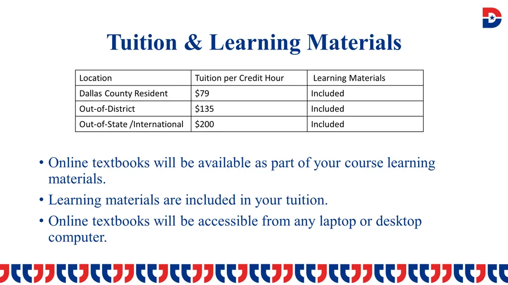 tuition learning materials