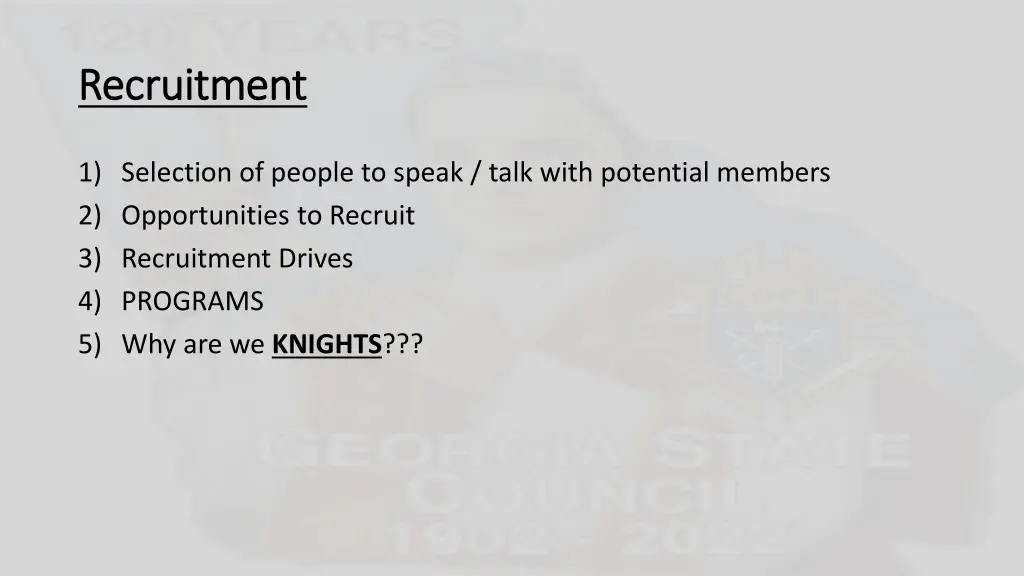 recruitment recruitment