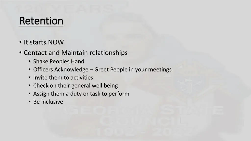 retention retention