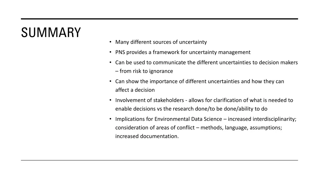 summary