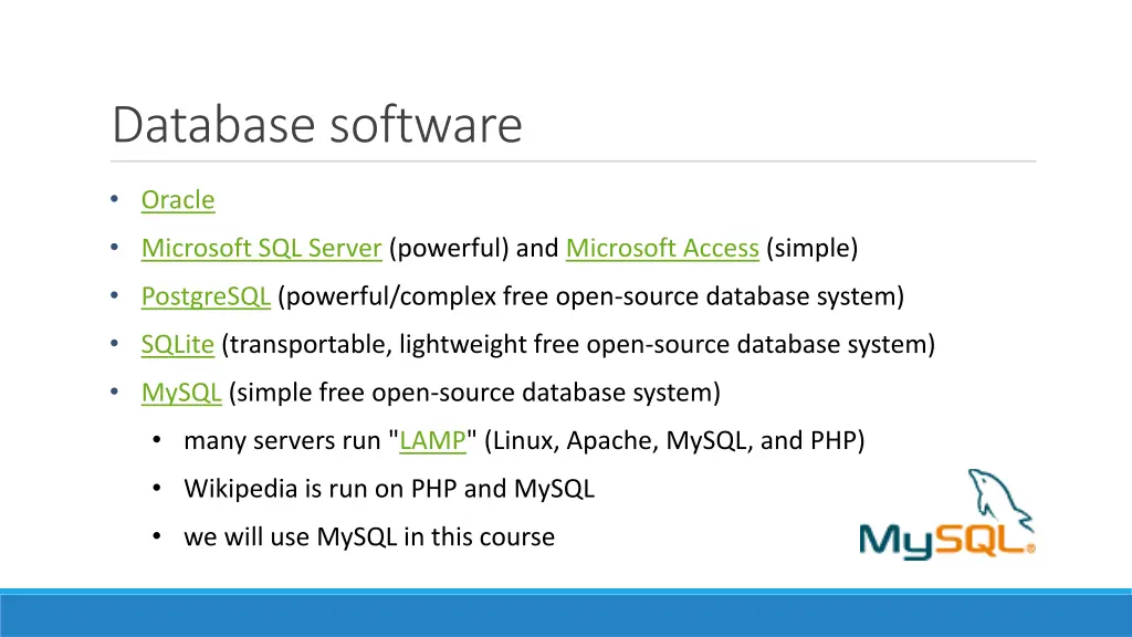 database software