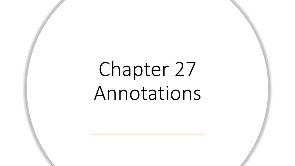 chapter 27 annotations
