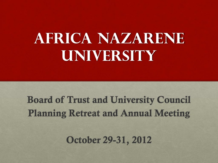 africa nazarene university
