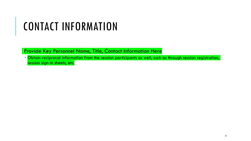 contact information 1