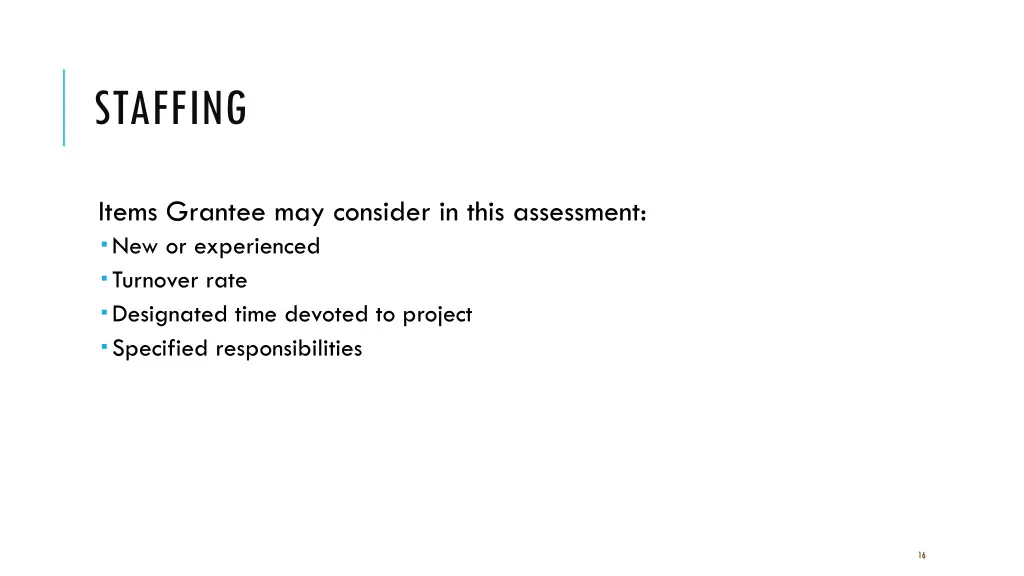 staffing