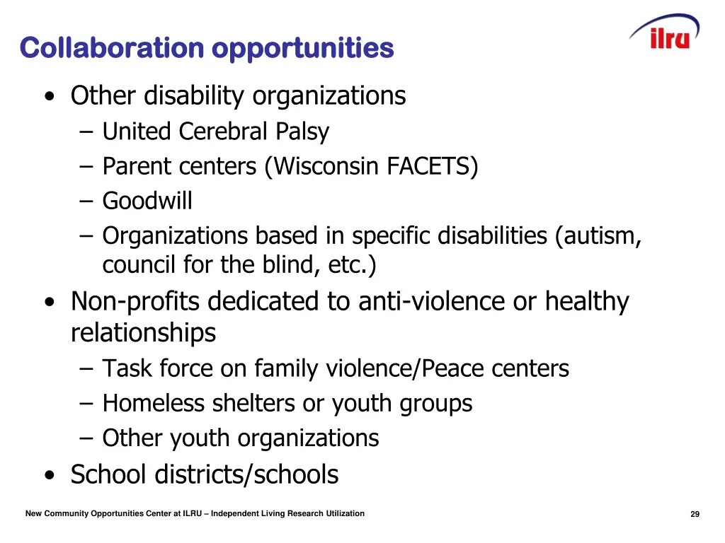 collaboration opportunities collaboration