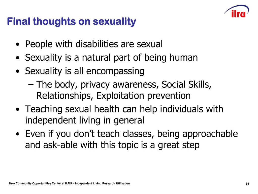 final thoughts on sexuality final thoughts