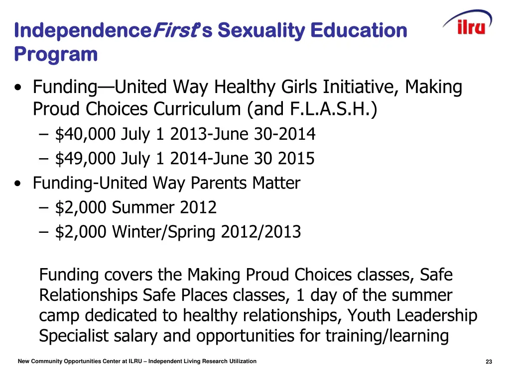 independence independencefirst program program