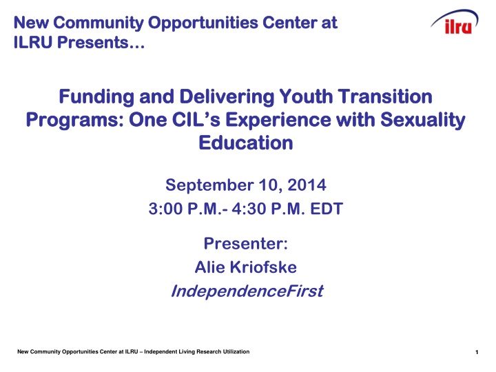 new community opportunities center