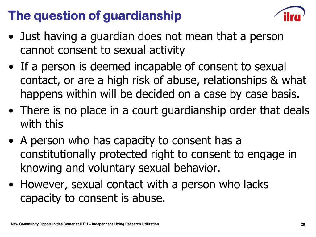 the question of guardianship the question