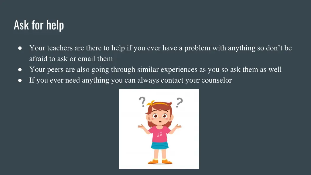 ask for help