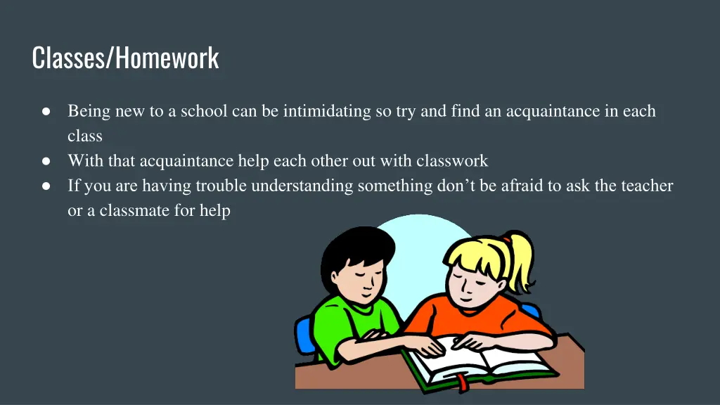 classes homework