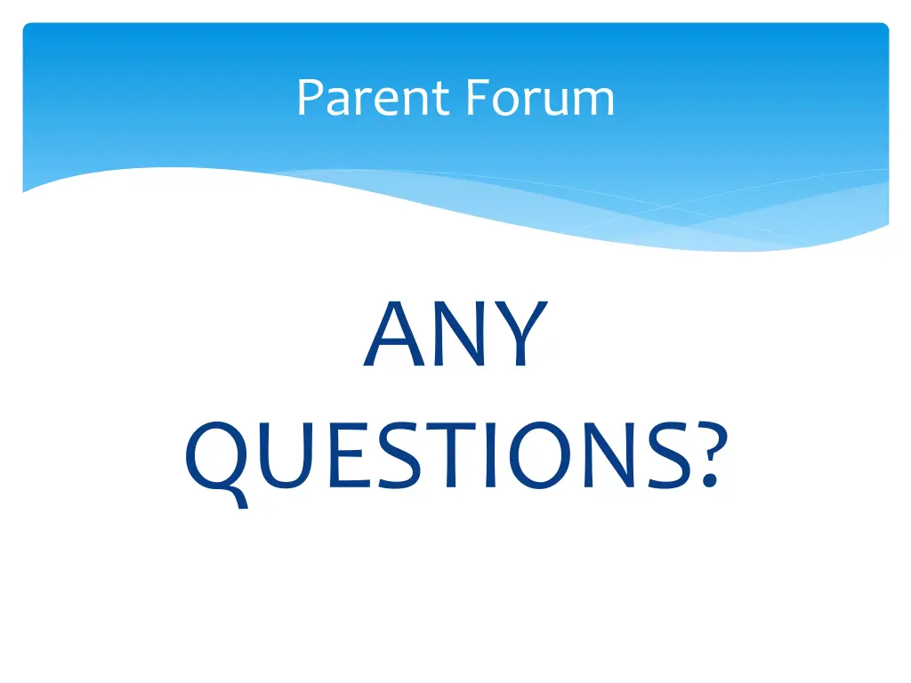 parent forum