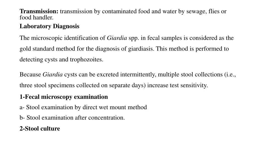 transmission transmission by contaminated food