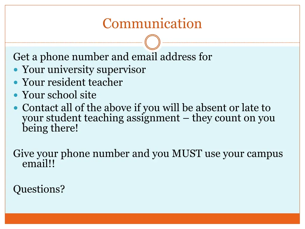 communication