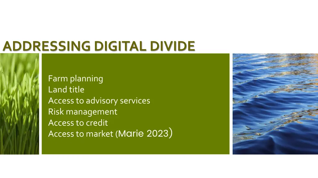 addressing digital divide