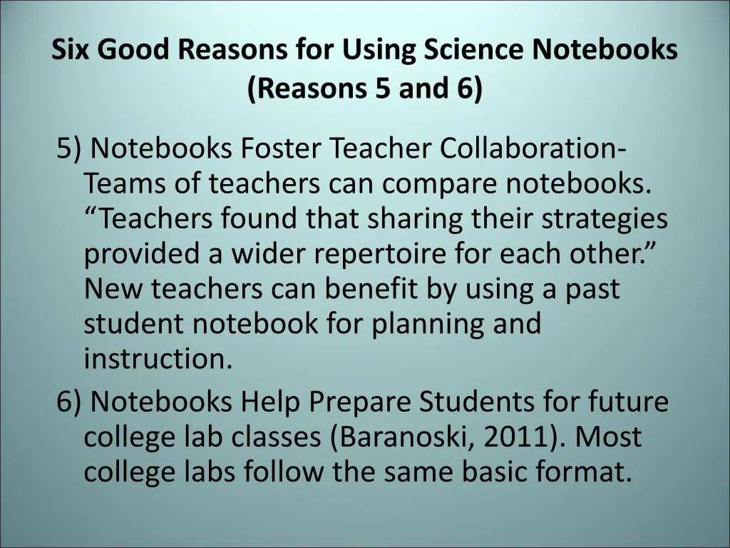 six good reasons for using science notebooks 4