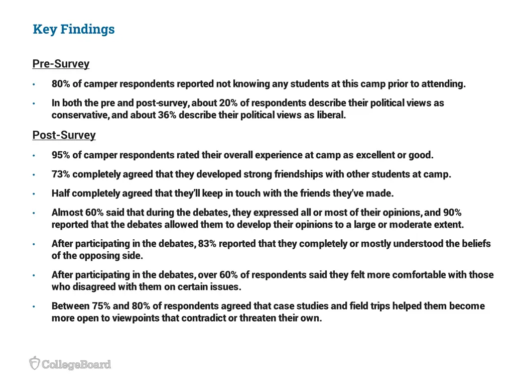 key findings