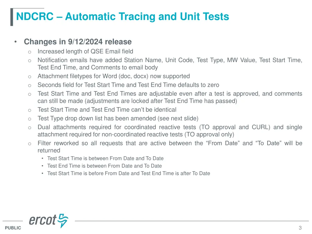 ndcrc automatic tracing and unit tests 2