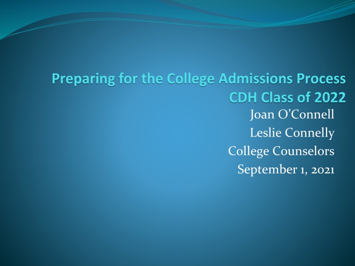 preparing for the college admissions process