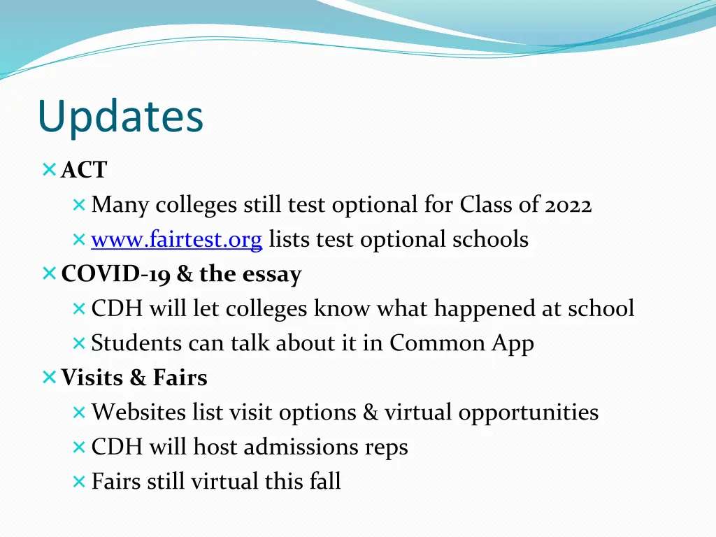 updates