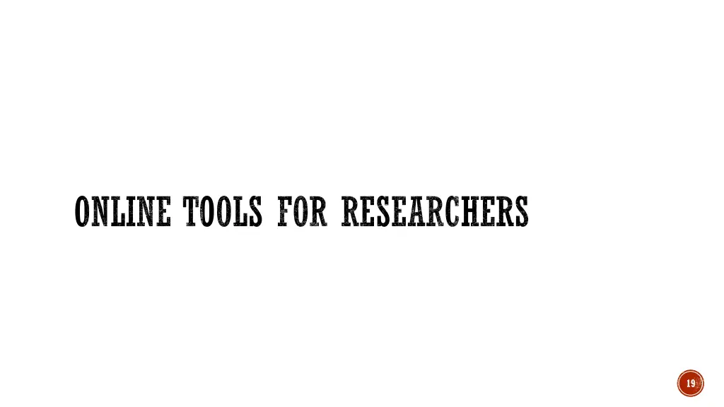 online tools for researchers