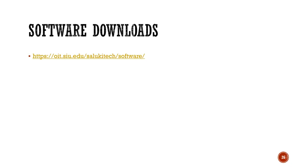 software downloads