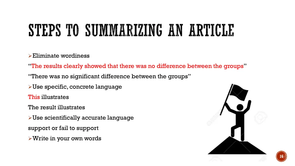 steps to summarizing an article 1
