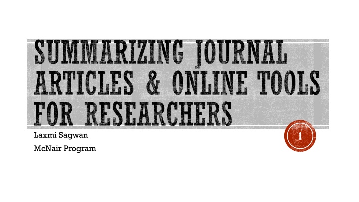summarizing journal articles online tools