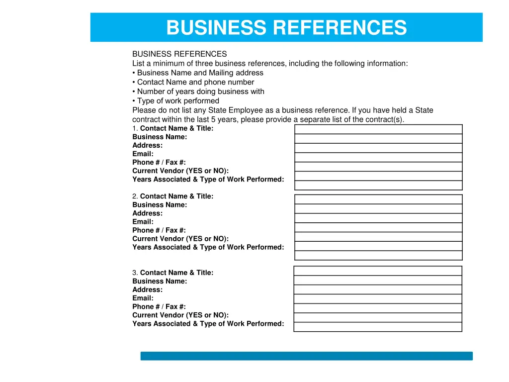 business references