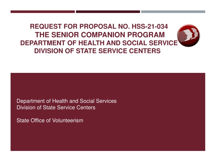 request for proposal no hss 21 034 the senior