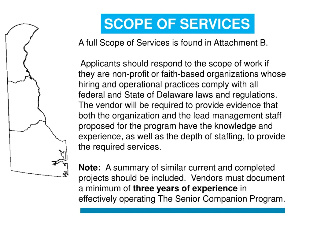 scope of services