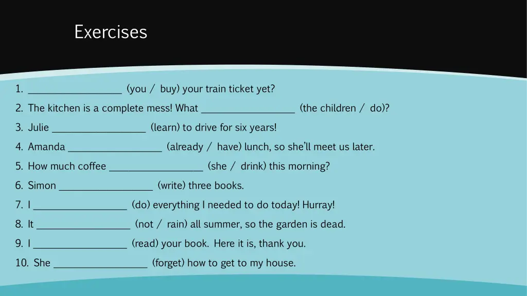 exercises 3