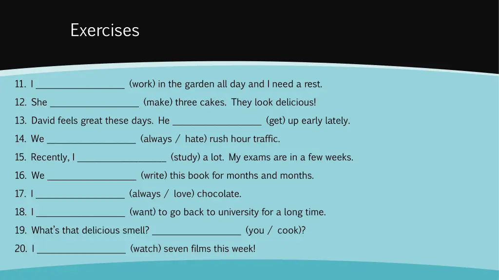 exercises 4