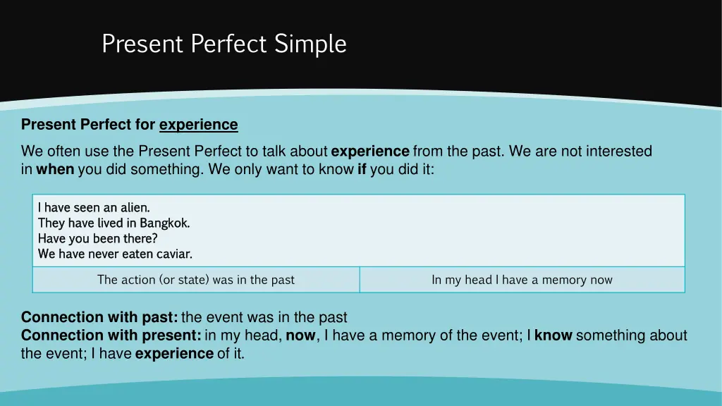 present perfect simple 3