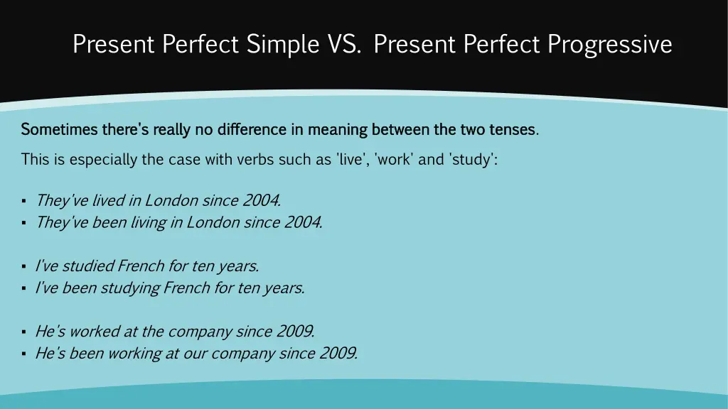 present perfect simple vs present perfect 1