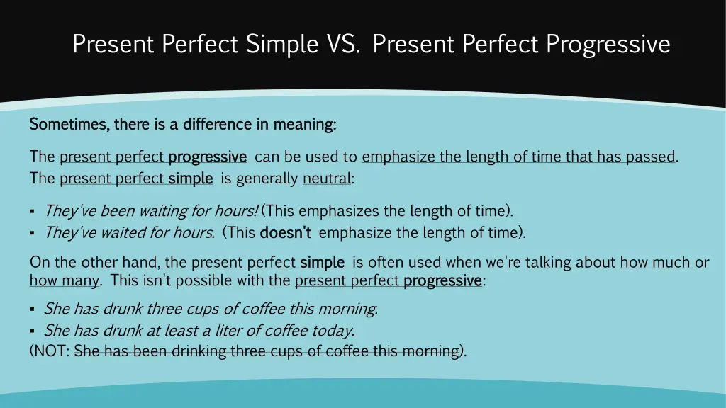 present perfect simple vs present perfect 2