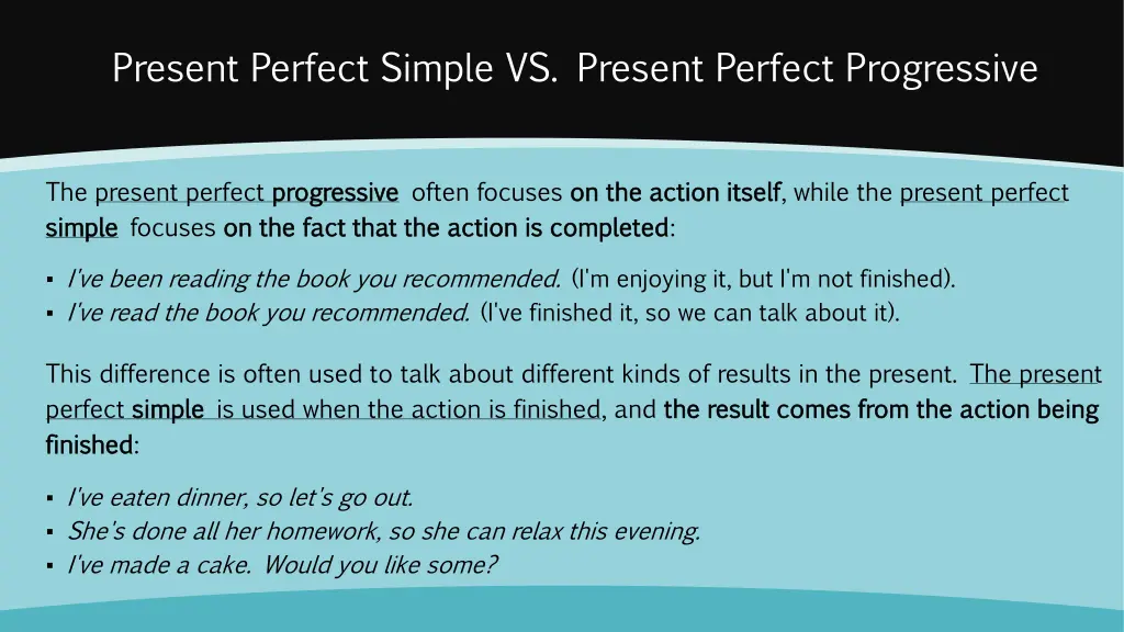 present perfect simple vs present perfect 3