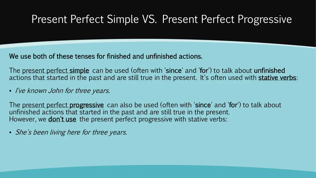present perfect simple vs present perfect