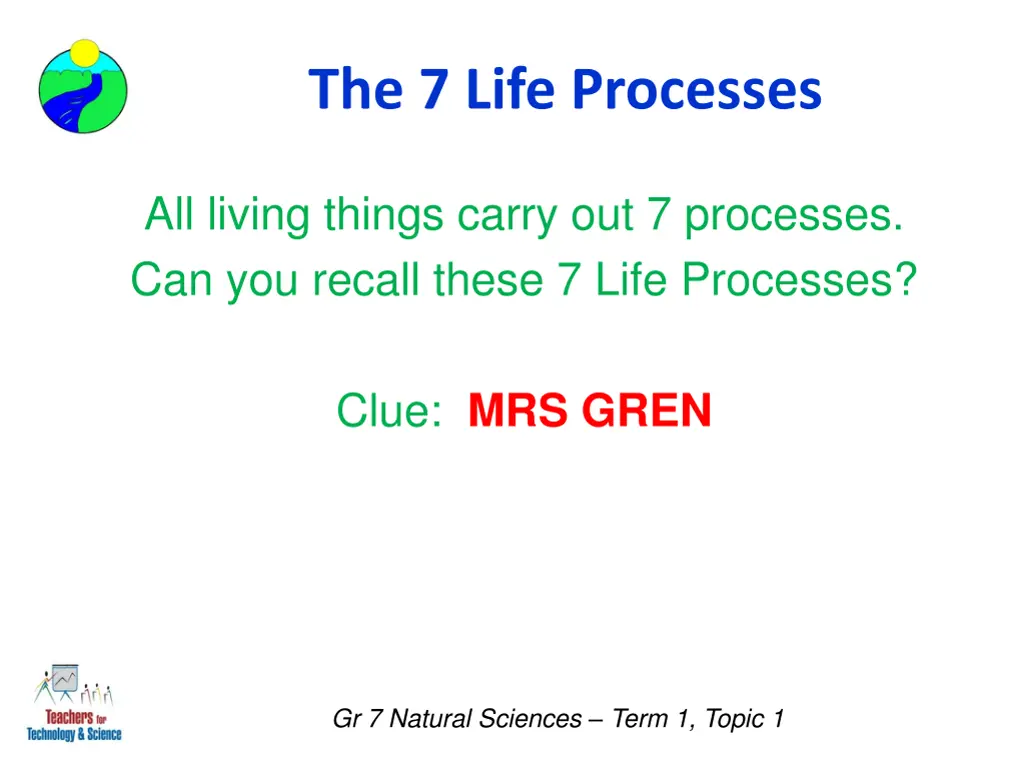 the 7 life processes