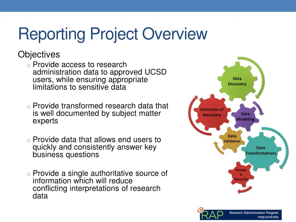 reporting project overview 1