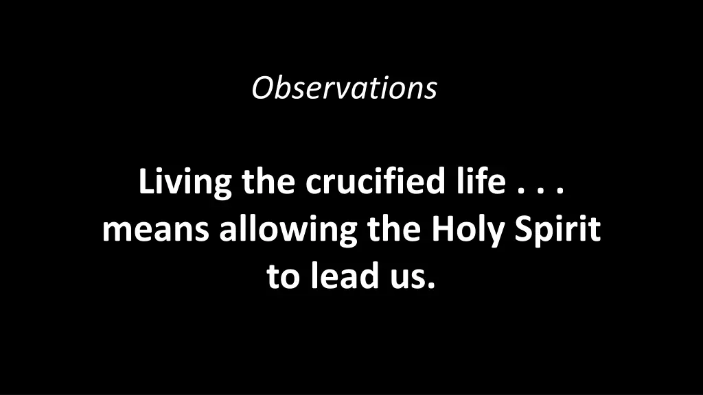 observations 1
